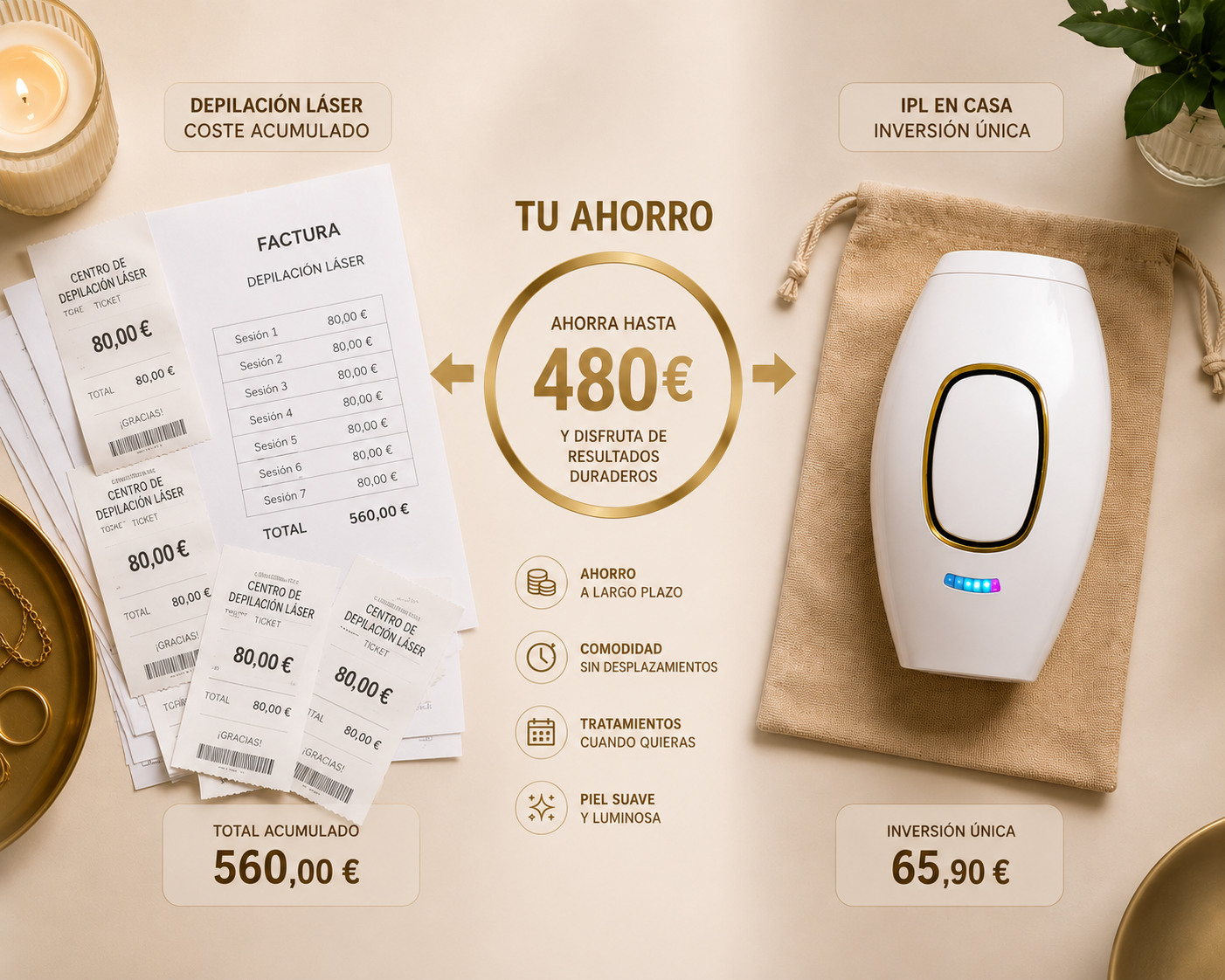 DesingPRO Depiladora Laser IPL