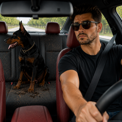 Viaja con tu perro. Protege tu coche.