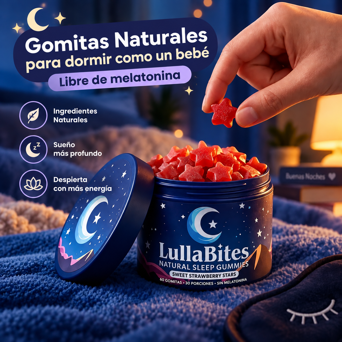 LullaBites – Gominolas Naturales PARA DORMIR COMO UN BEBÉ