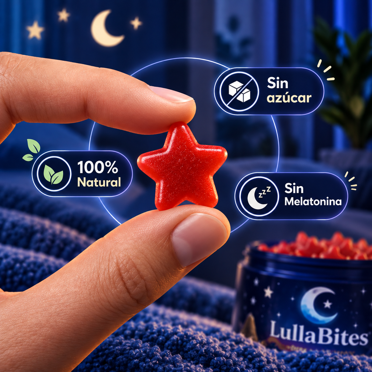 LullaBites – Gominolas Naturales PARA DORMIR COMO UN BEBÉ