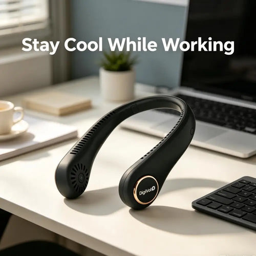 Neck Fan. Supports 360 °   Rotating Airflow, Requires No Manual Operation, Features a Bladeless Design, Is Durable, and Suitable for Both Outdoor and Indoor Use. Random Color